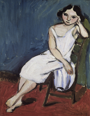 Young Girl Seated by Henri Matisse, 1909 (oil on canvas)