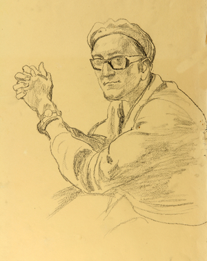 A Cuban, 1962 (pencil on paper)