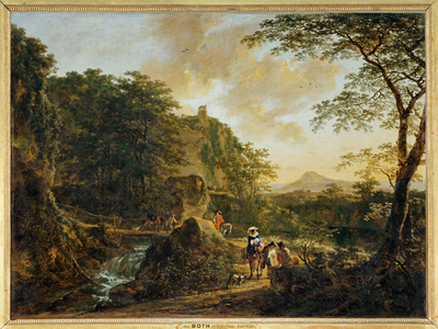 Paysage avec voyageurs …