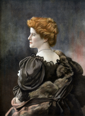 Josephine Brunschwig aka Marthe Brandes, french comedian as Gabrielle in play "Un divorce" by de Paul Bourget and Andre Cury, 1908