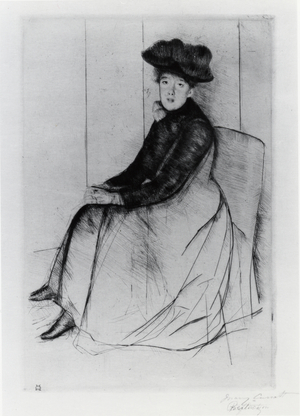 Reflection, 1889-90 (drypoint)
