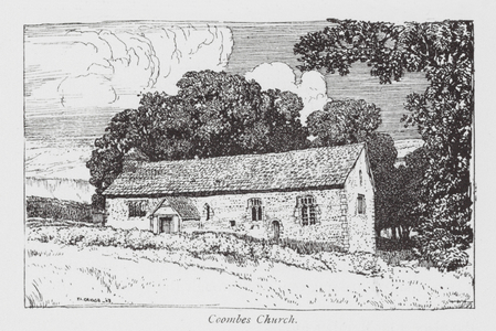 Coombes Church (litho)