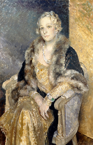 Portrait of Mrs Shirley Woolmer, c.1933-34 (oil on canvas)