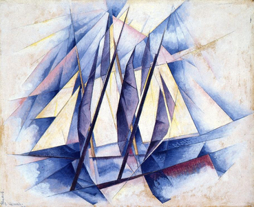 Sailing Boats, 1919 (tempera on panel)