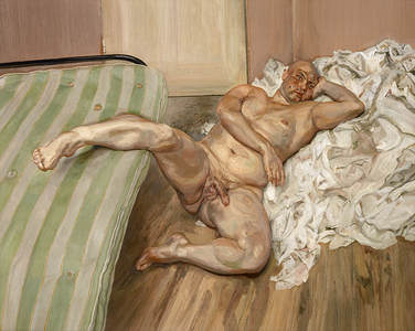 Nude with Leg Up (Leigh Bowery) 1992 (oil on canvas)