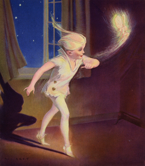 Illustration for The Peter Pan Story Picture Book (colour litho)