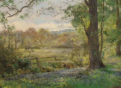 Springtime (oil on panel)