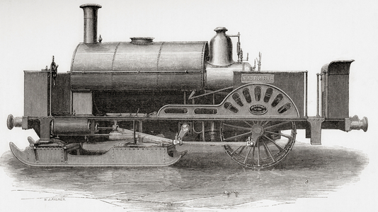 An ice locomotive, 1862