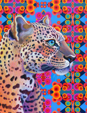 Leopard, 2018 (oil on canvas)