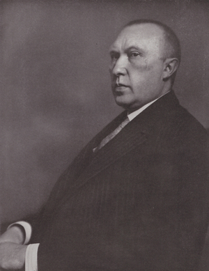 Konrad Adenauer, first chancellor of the Federal Republic of Germany (b/w photo)