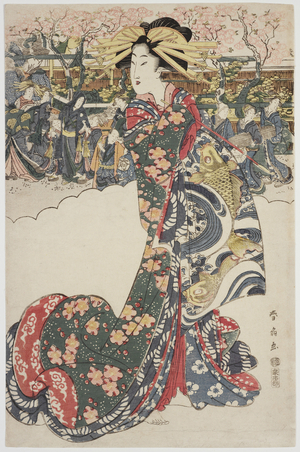 Geisha, c.1815 (woodblock print)