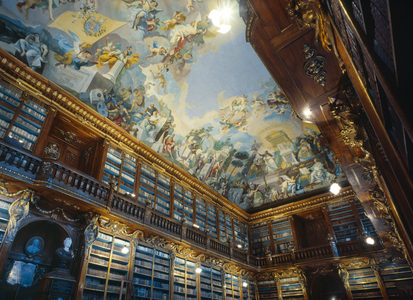 Interior of the Philosophical Hall of the Classical and Baroque Strahov Library in Le…, 1978 (photo)