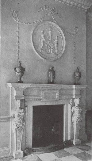 In the Entrance Hall, 20 Mansfield Street, London (b/w photo)