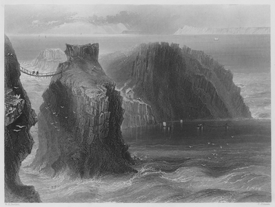 Carrick a Rede, County Antrim (engraving)