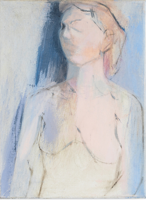 Eva, abstract life painting, 2015, (oil on linen)