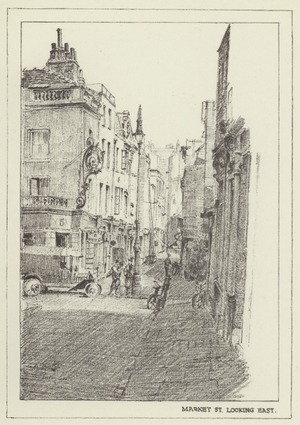 Market Street, looking East (litho)