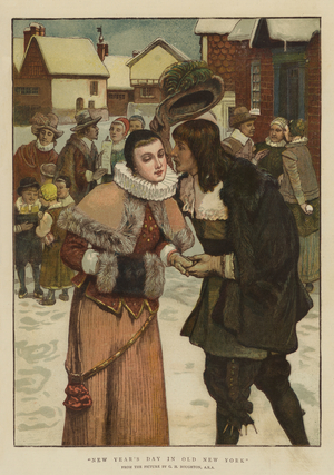 New Year's Day in Old New York (chromolitho)