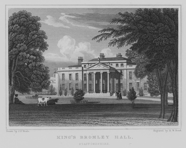 King's Bromley Hall, Staffordshire (engraving)