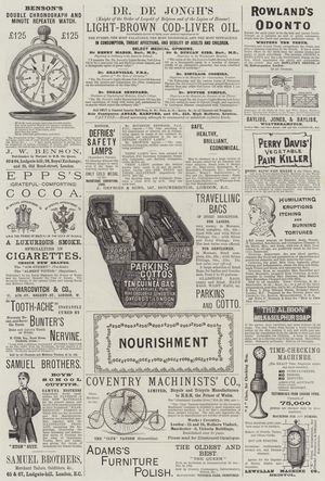 Page of Advertisements (engraving)