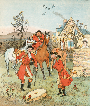 The Hunt (colour litho)