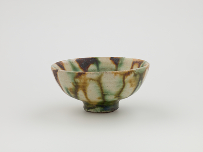 Pair of Cups (earthenware, glaze, aquatint)