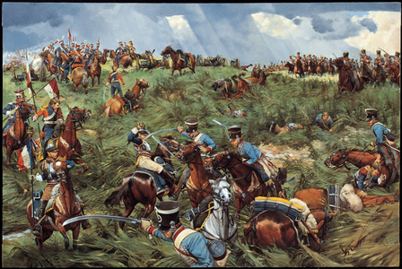 Victory in the Balance, Waterloo - 1815, 1991 (oil on linen)