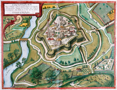 Torokszentmiklos, Hungary -  in 'Civitates Orbis Terrarum' by Georg Braun, Cologne 1617