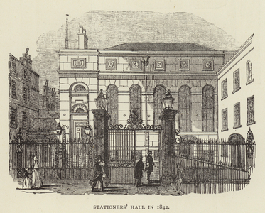 Stationers' Hall in 1842 (engraving)
