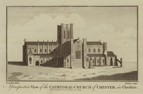 A Perspective View of the Cathedral-Church of Chester, in Cheshire (engraving)