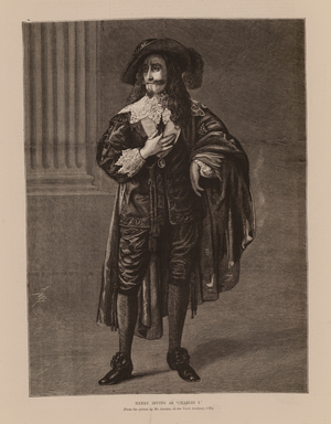 Henry Irving as 'Charles I' (engraving)