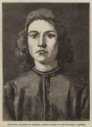 Masaccio, painted by himself, lately added to the National Gallery (engraving)