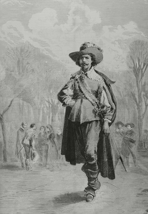 "Back from Flanders", after an original drawing by Ricardo Balac.1882 (engraving)