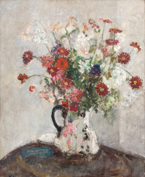 Flowers in a Jug, c. 1925 (oil on canvas)