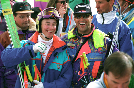 Val d'iserer 19920216 Olympic-92 Albertville, Alpine, Super-G, Men, Kjetil Andre Aamodt won gold in Super G ..., 1992 (photo)