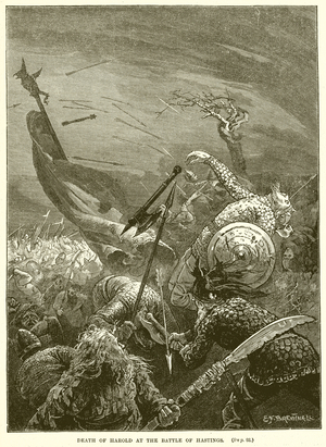 Death of Harold at the Battle of Hastings (engraving)