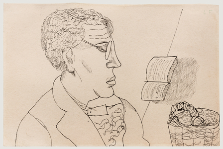 David Gascoyne, 1942 (pen & ink on paper)