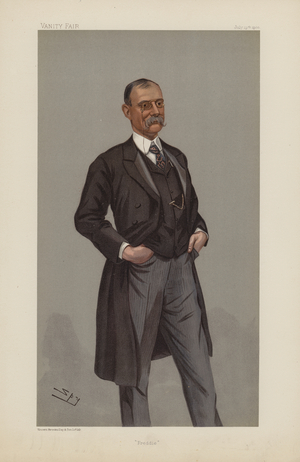 Frederick Treves, "Freddie", 19 July 1900, Vanity Fair cartoon (chromolitho)