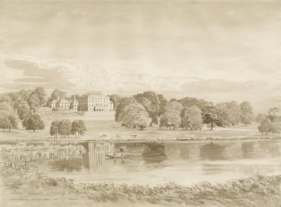 Patshull House: sepia wash drawing, 26 Aug 1820 (drawing)