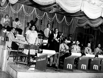 Afro-Cuban Band, Machito, Arcadia Ballroom, New York, 1950 (photo)