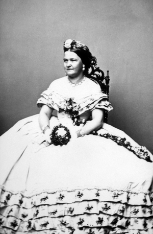 Mary Todd Lincoln, c.1861 (b/w photo)