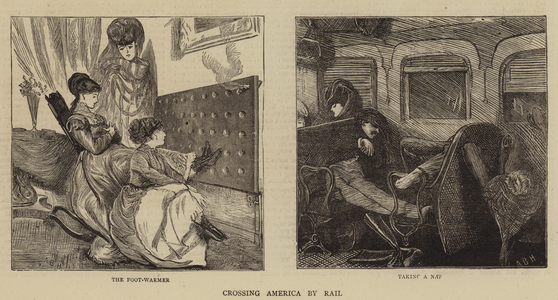 Crossing America by Rail (engraving)