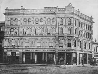 New Zealand, 1890s: The Grand Hotel (b/w photo)