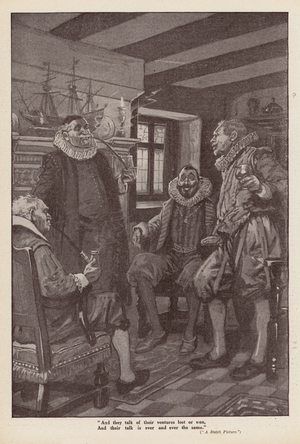 Scene from "A Dutch Picture", by Longfellow (litho)
