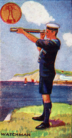 'Watchman' Scout Badge, 1923 (colour litho)