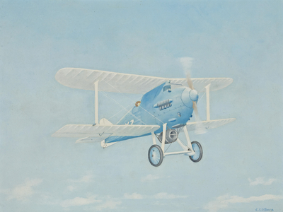 Gloster Aircraft, Mars I, 1924-62 (oil on board)