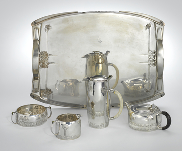 Liberty Cymric coffee and tea service, 1921 (silver)