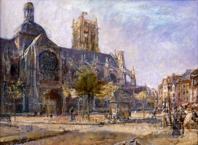 St.Jacques, Dieppe (oil on canvas)