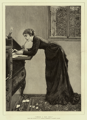 Shall I Say Yes? (engraving)