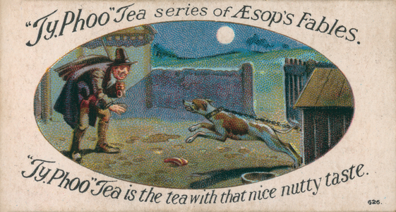 Aesop's Fables: The Thief And The Dog (chromolitho)