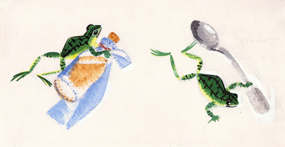 Illustration from 'Masha and Oika' by Sofya Prokofieva, 1969 (gouache on paper)